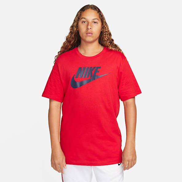 Red Tops T Shirts. Nike